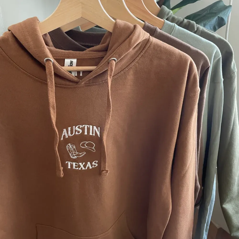 Austin Texas Embroidered Sweatshirt