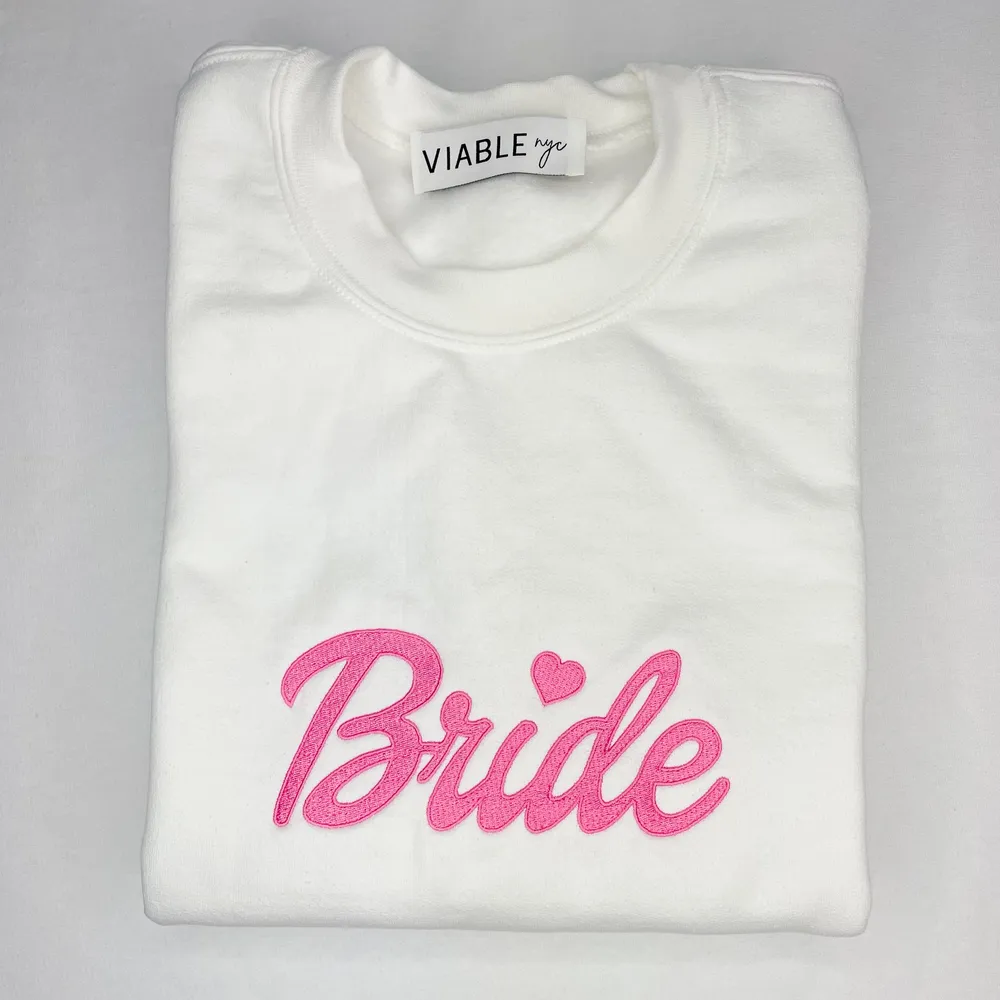 Barbie Bride Embroidered Sweatshirt