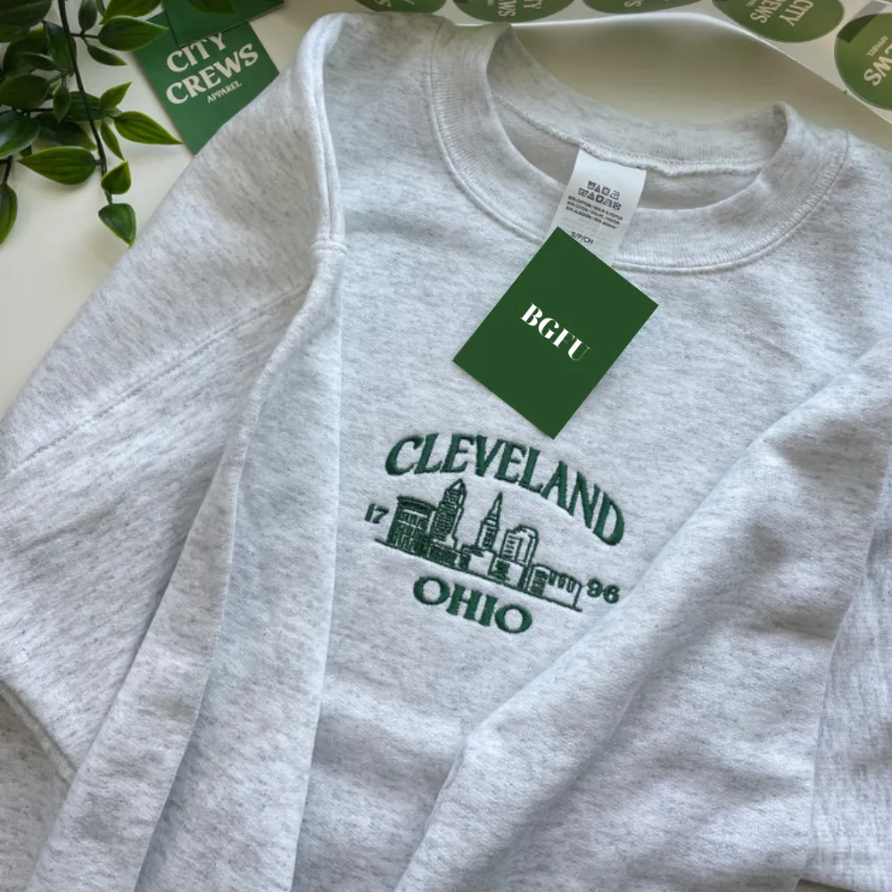 Cleveland Ohio Embroidered Sweatshirt