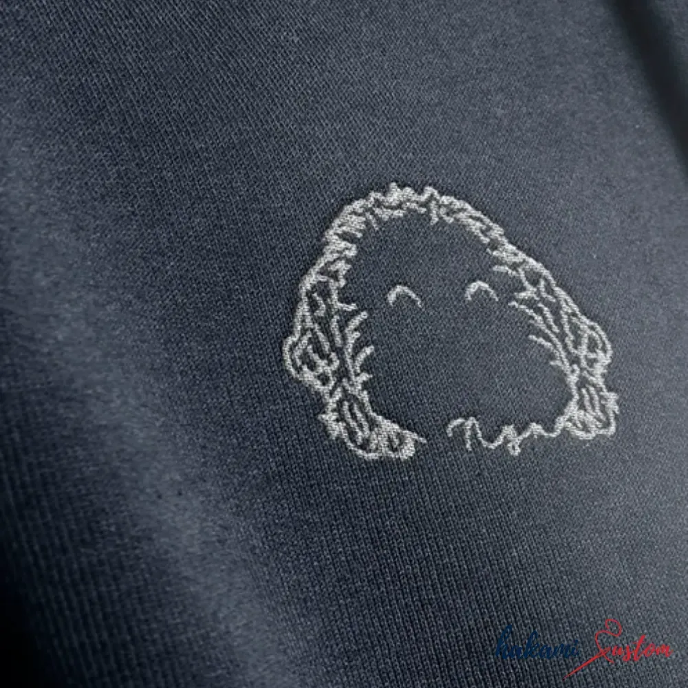 Custom Dog Ears Outline Embroidered Crewneck Sweatshirt