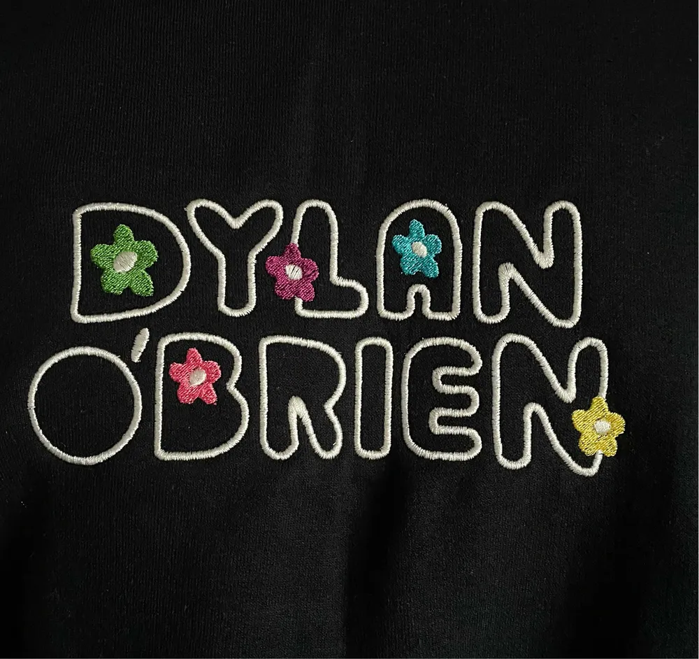 Dylan OBrien Embroidered Sweatshirt