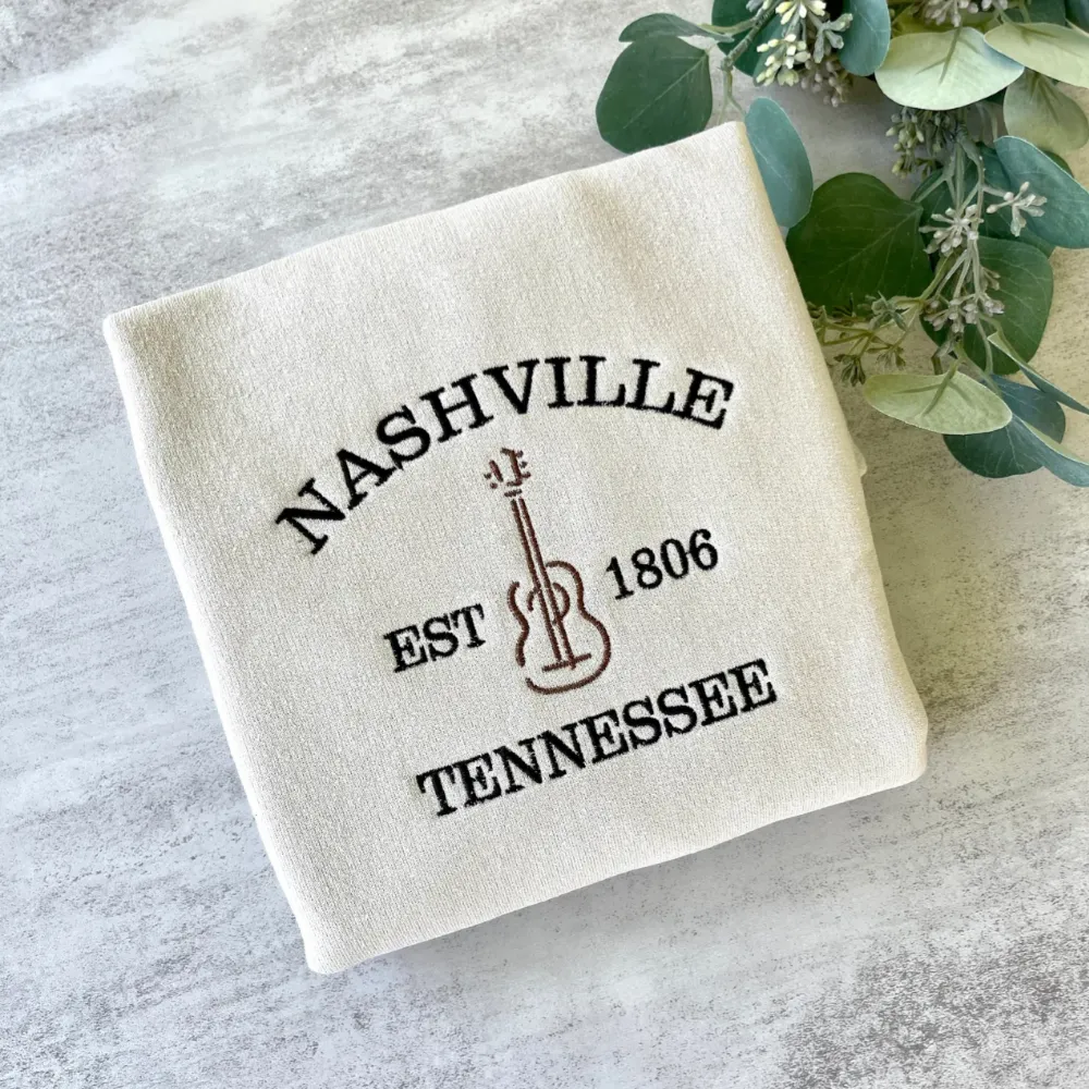Embroidered Nashville Tennessee Sweatshirt