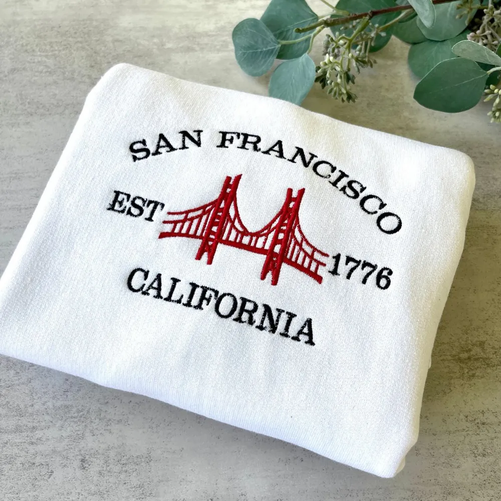 Embroidered San Francisco California Sweatshirt