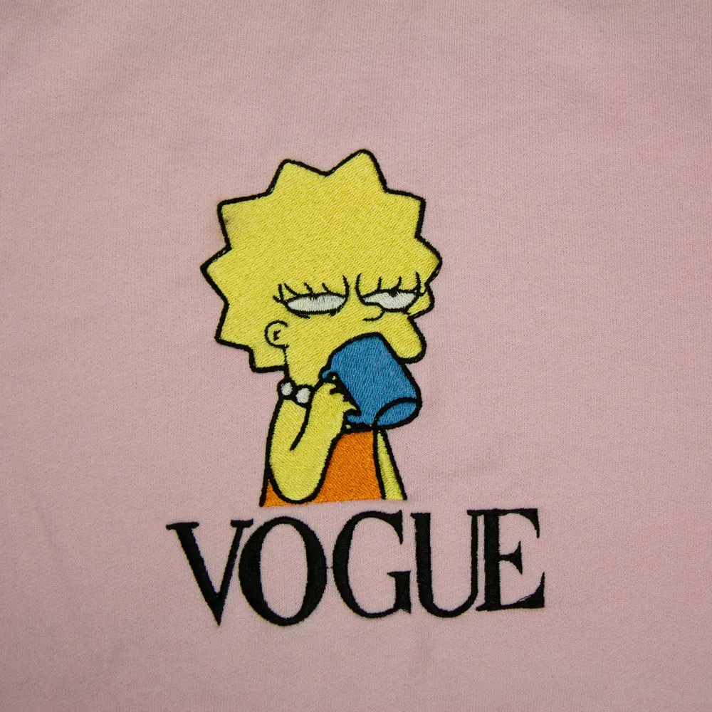 Lisa Simpson Vogue Embroidered Sweatshirt - TM