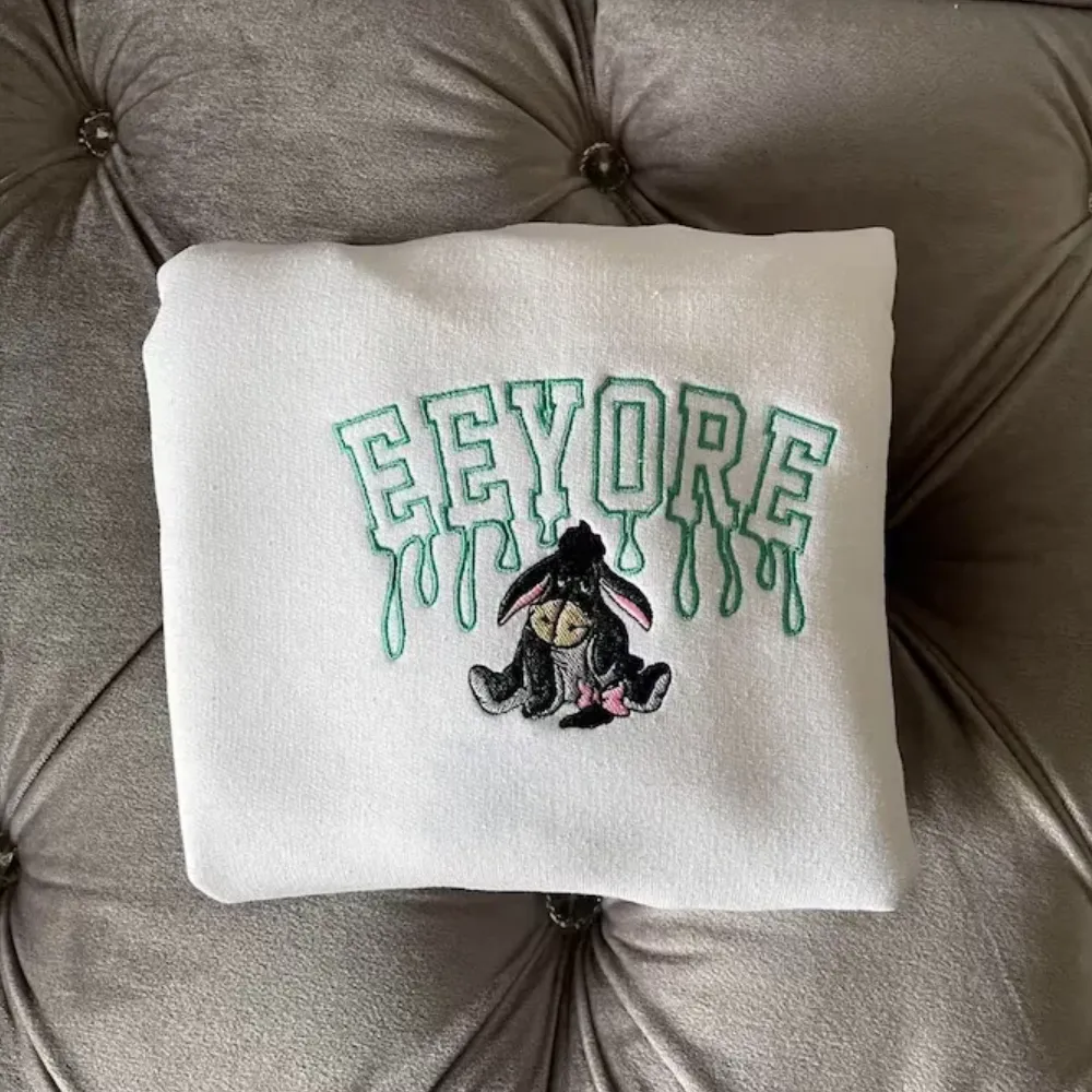 Melting Eeyore Embroidered Sweatshirt - TM