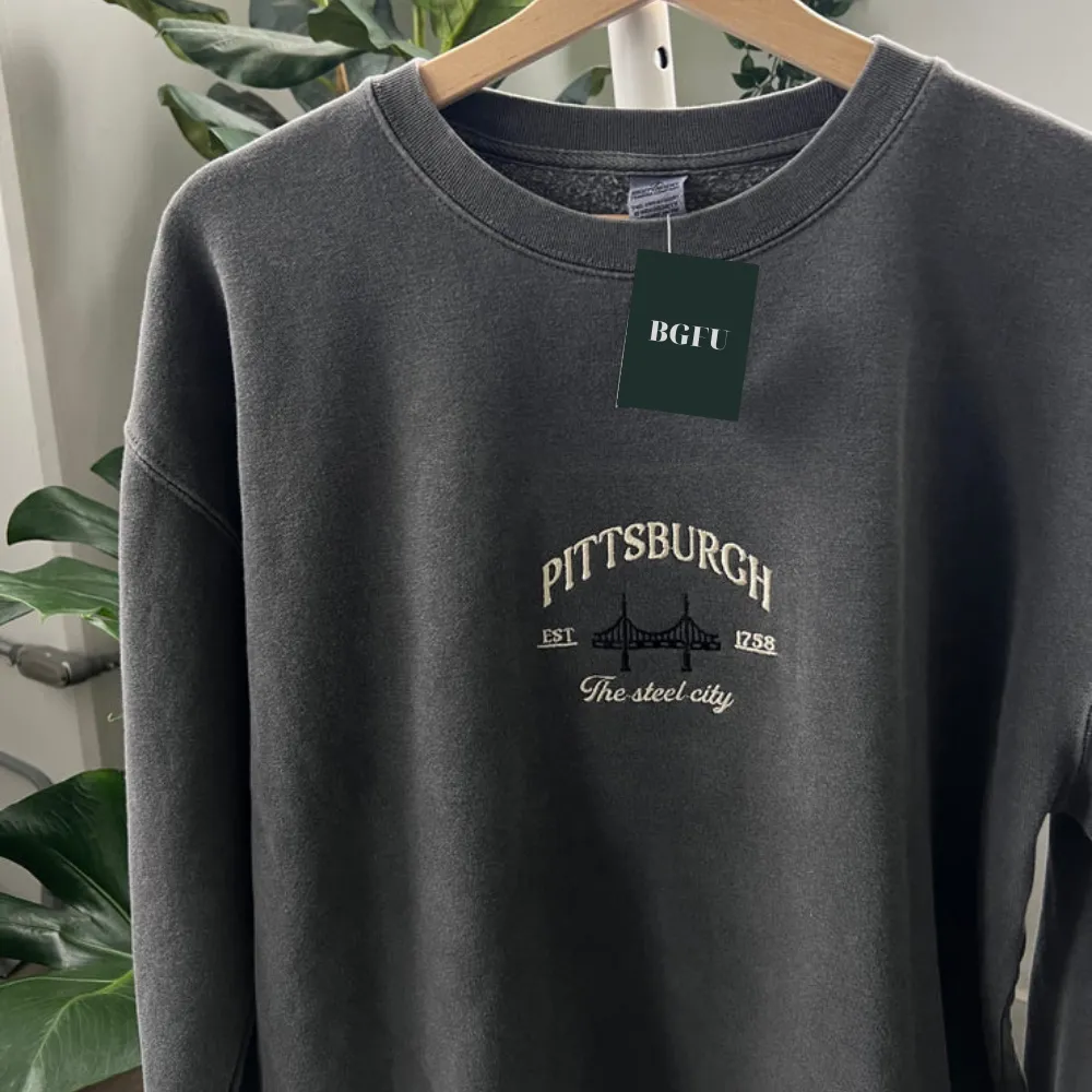 Pittsburgh - Pennsylvania Embroidered  Sweatshirt