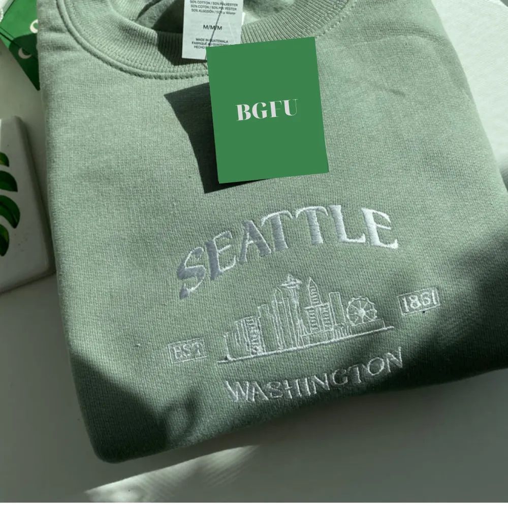 Seattle - Washington embroidered sweatshirt