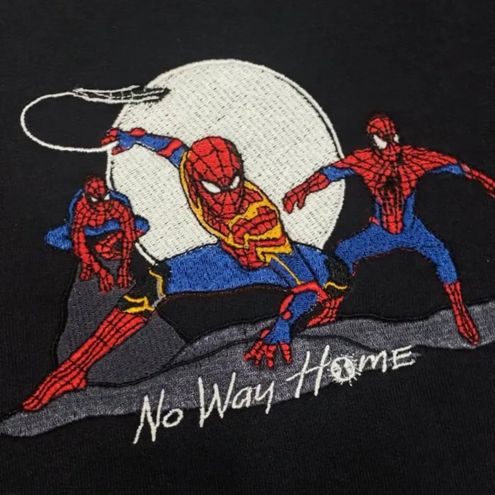 Spiderman No Way Home Embroidered Sweatshirts - TM