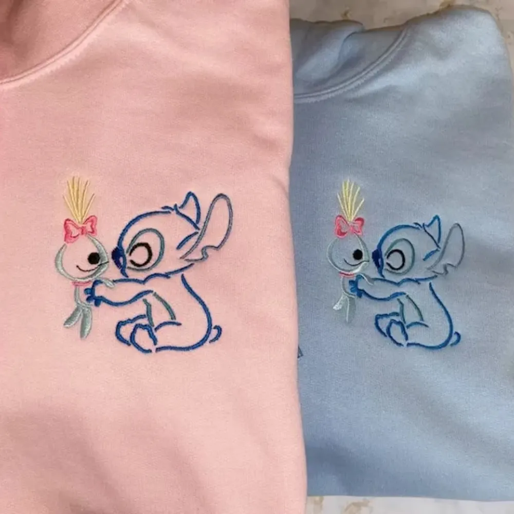 Embroidered Stitch & Scrump Best Friend Hoodies, Sweatshirt  - TM