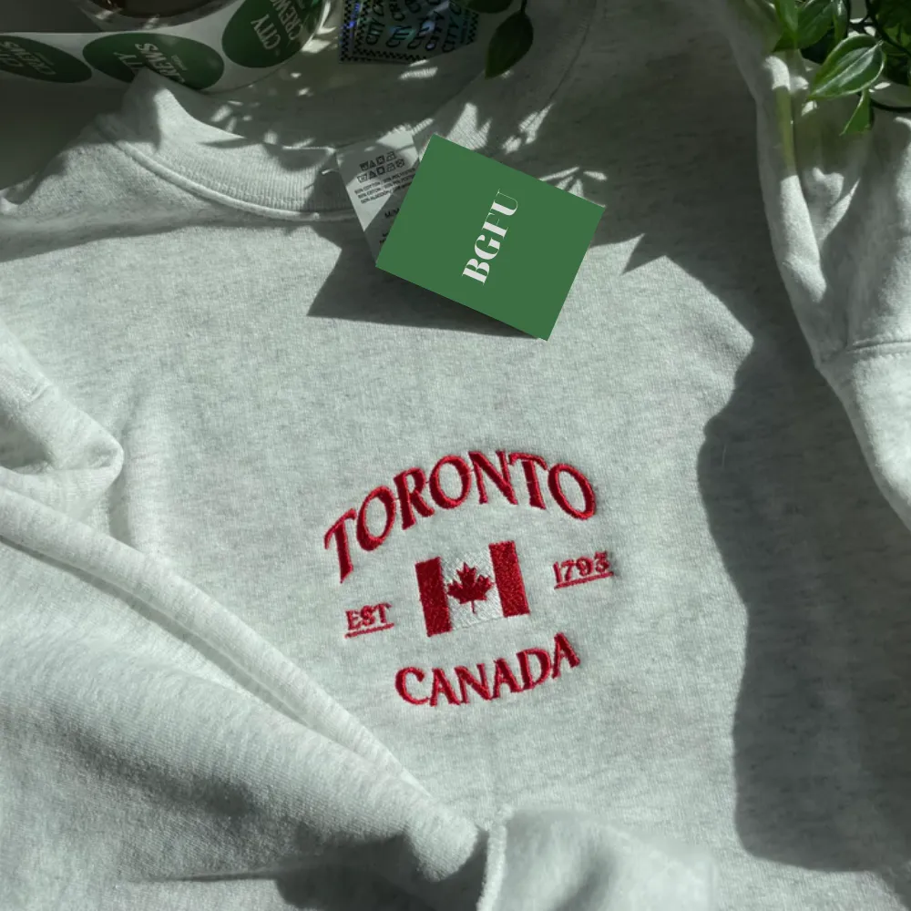 Toronto Canada Embroidered Sweatshirt