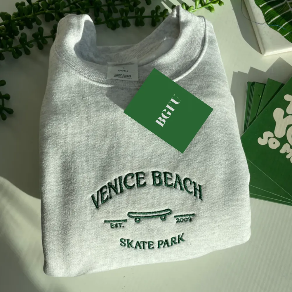 Venice Beach Skate Park Embroidered Sweatshirt