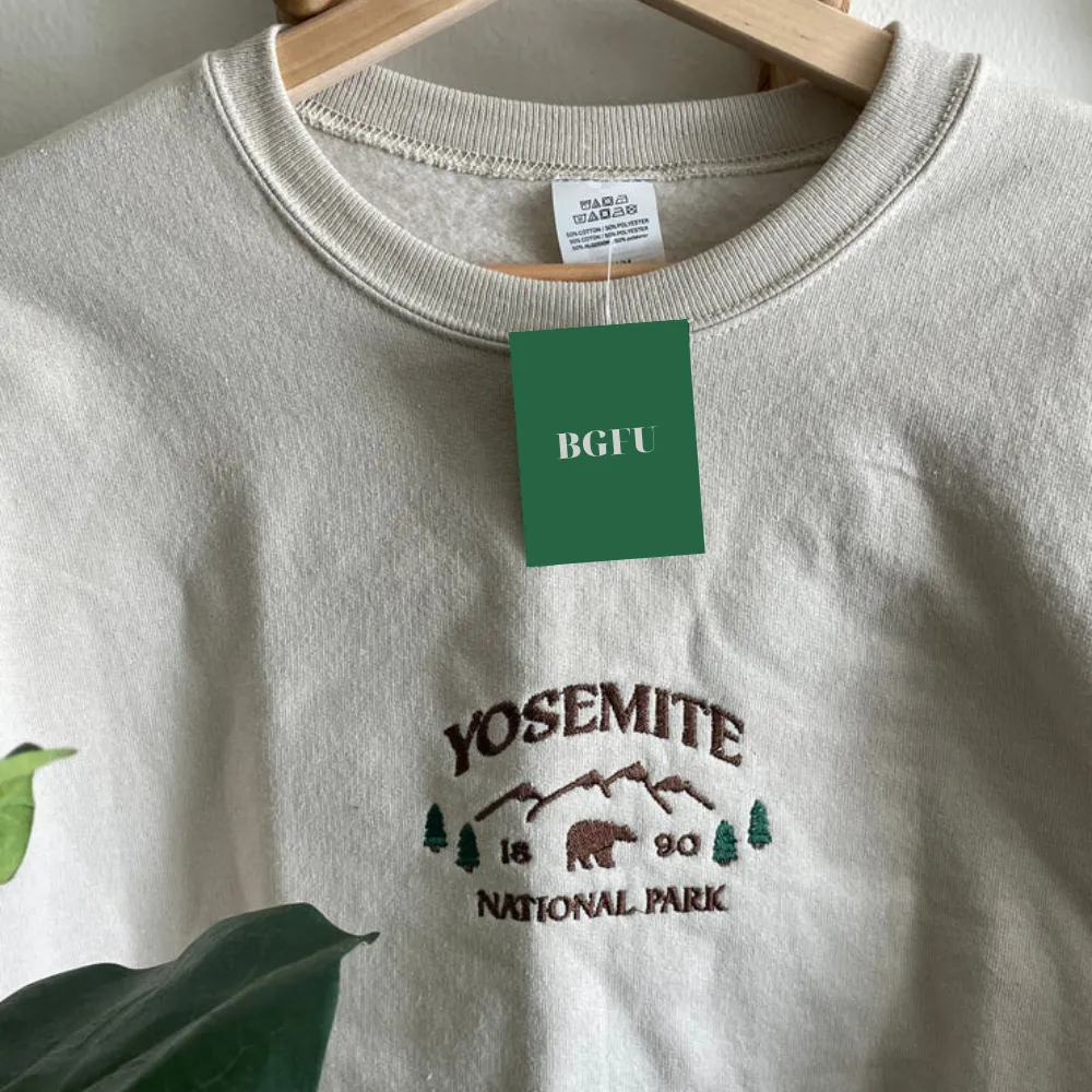 Yosemite National Park  Embroidered Sweatshirt